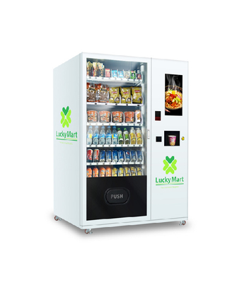 ตู้หยอดเหรียญในประเทศมาเลเซีย บะหมี่ถ้วย ขนมขบเคี้ยว ตู้จำหน่ายอาหารอัตโนมัติ ก๋วยเตี๋ยวน้ำร้อน Smart Vending