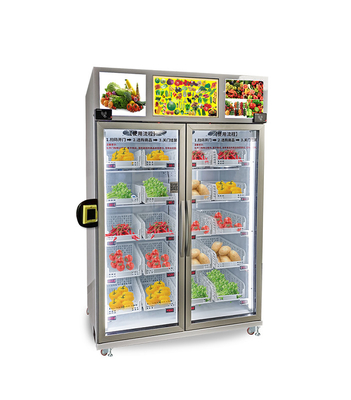 Egg Fresh Fruit Grab N Go ตู้หยอดเหรียญอัจฉริยะพร้อมเครื่องอ่านบัตร