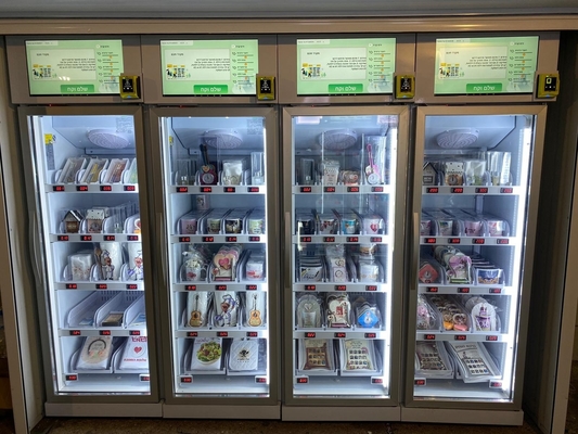 Micron Smart Vending Fresh Food Snack Drink ตู้จำหน่ายตู้เย็นอัจฉริยะพร้อมเครื่องอ่านบัตร