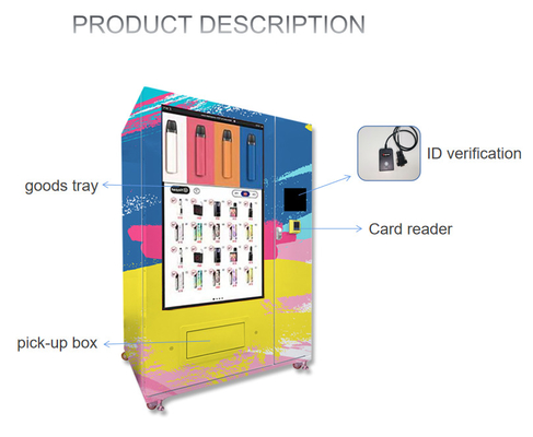เครื่องจำหน่ายบุหรี่อิเล็กทรอนิกส์อัตโนมัติความจุ 2,000 เครื่องรองรับ E - Wallet