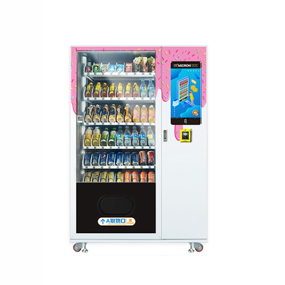 หน้าจอสัมผัส 22 นิ้วหน้าจอ LCD 55 นิ้วเครื่องจำหน่ายขนมขบเคี้ยวอัตโนมัติ CE รับรอง