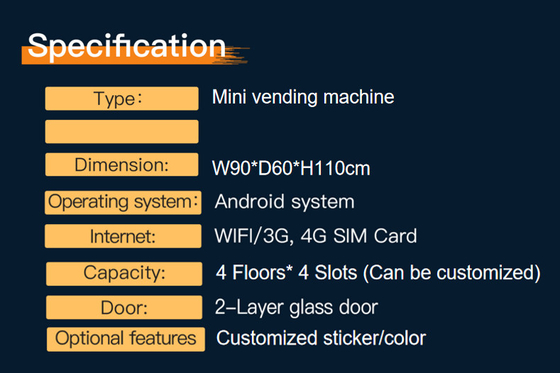 Office Hotel Mini Vending Machine สำหรับเครื่องอ่านบัตร Snack Nayax Smart