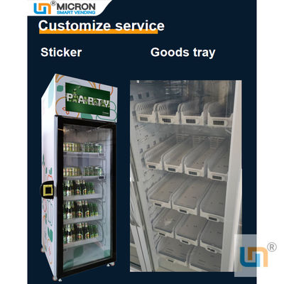 240V สมาร์ทตู้เย็นตู้หยอดเหรียญขวดแก้วเครื่องดื่มเย็นคว้า N Go Fridge