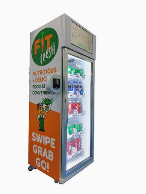 240V สมาร์ทตู้เย็นตู้หยอดเหรียญขวดแก้วเครื่องดื่มเย็นคว้า N Go Fridge