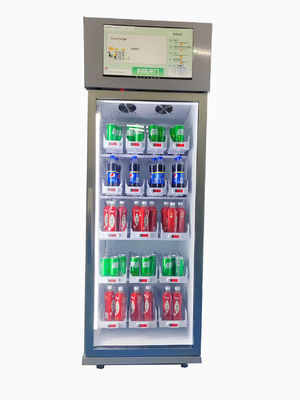 240V สมาร์ทตู้เย็นตู้หยอดเหรียญขวดแก้วเครื่องดื่มเย็นคว้า N Go Fridge