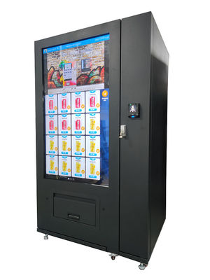 เครื่องจำหน่ายสินค้าอัตโนมัติ เครื่องดื่ม อาหารว่าง ระบบทำความเย็น 3-20℃ หน้าจอขนาดใหญ่ปรับได้ เครื่องจำหน่ายเครื่องดื่ม