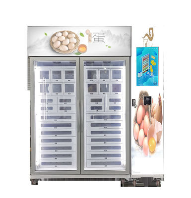 ร้านค้าปลีกไร้คนขับ Cooling Locker Vending Machine เพื่อขายเนื้อผลไม้ไข่