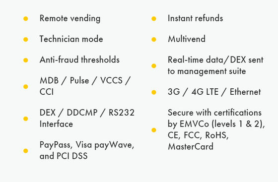 RS232 MDB Nayax Card Reader รองรับบัตรธนาคารและ NFC Pay