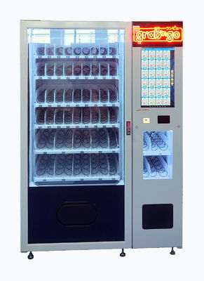 เครื่องจำหน่ายน้ำผลไม้เครื่องดื่มหยอดเหรียญ Snack Micron Smart Vending Touch Screen