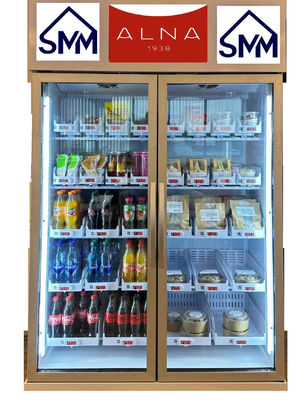 Smart Weight Sense Mini Vending Machine สำหรับเครื่องดื่มผลไม้ตู้จำหน่ายสำนักงานตู้จำหน่ายน้ำผลไม้ไมครอน