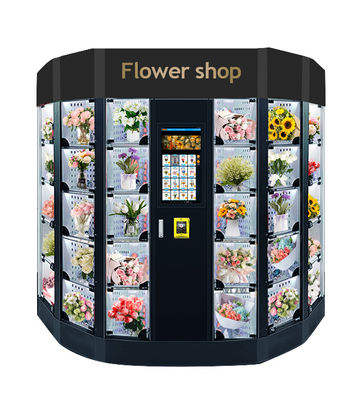 Fresh Flower 21.5 นิ้ว Cooling Locker Vending Machine ตู้ขายอินเทอร์เน็ตไมครอน