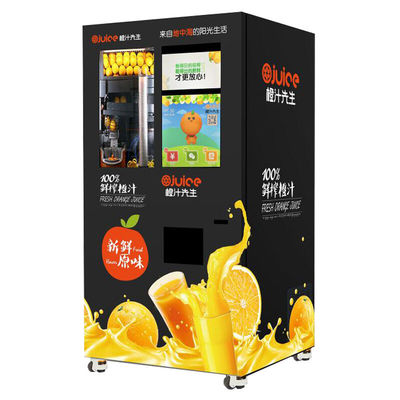 เครื่องขายน้ําส้มสับอัตโนมัติใหม่ พร้อมเครื่องอ่านบัตรขนาดใหญ่