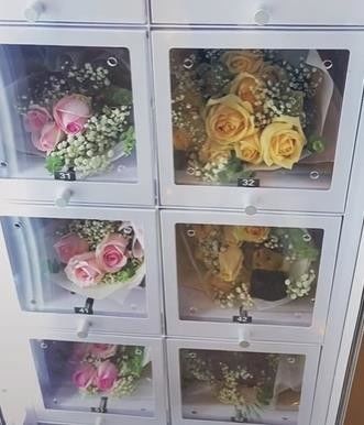 Micron Commercial Cooling Fresh Bouquet Flower Vending Machine ในร้านค้าปลีกที่ไม่มีคนขับ