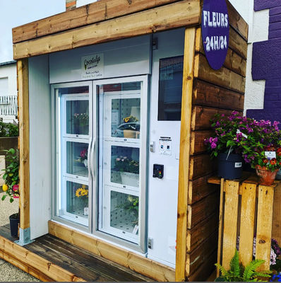 Micron Commercial Cooling Fresh Bouquet Flower Vending Machine ในร้านค้าปลีกที่ไม่มีคนขับ