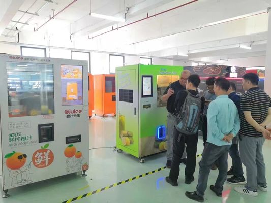 เครื่องขายน้ําส้ม 100% ของธรรมชาติ พร้อมระบบล้างออโต้