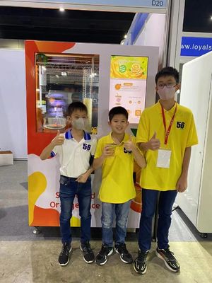 เครื่องขายน้ําส้ม 100% ของธรรมชาติ พร้อมระบบล้างออโต้