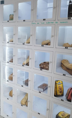 เครื่องขายขนมปังที่สามารถปรับแต่งได้ 110V/220V-240V สําหรับการแบรนด์ขนมปัง