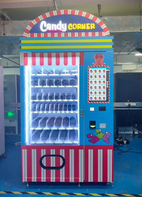 ตู้หยอดเหรียญ Smart Candy พร้อมหน้าจอสัมผัสขนาด 21.5 นิ้วตัวเลือกการชำระเงินหลายตัวเลือกตู้จำหน่ายขนมอัตโนมัติ
