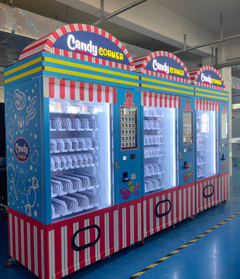 ประหยัดพลังงาน LED Lighting Candy Vending Machine ระบบเย็น 3-20 °C สําหรับการรักษาผลิตภัณฑ์สด