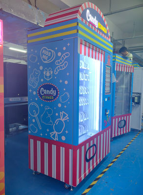 ตู้หยอดเหรียญ Smart Candy พร้อมหน้าจอสัมผัสขนาด 21.5 นิ้วตัวเลือกการชำระเงินหลายตัวเลือกตู้จำหน่ายขนมอัตโนมัติ