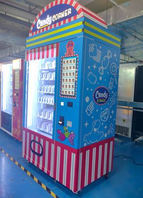 ตู้หยอดเหรียญ Smart Candy พร้อมหน้าจอสัมผัสขนาด 21.5 นิ้วตัวเลือกการชำระเงินหลายตัวเลือกตู้จำหน่ายขนมอัตโนมัติ