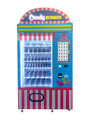 ตู้หยอดเหรียญ Smart Candy พร้อมหน้าจอสัมผัสขนาด 21.5 นิ้วตัวเลือกการชำระเงินหลายตัวเลือกตู้จำหน่ายขนมอัตโนมัติ