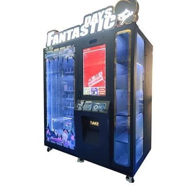 เครื่องขายสินค้าจอใหญ่ของดิสนีย์สําหรับ IP Toys ตุ๊กตาที่มีลิฟท์อัตโนมัติและกล่องแสงโลโก้ที่กําหนดเอง