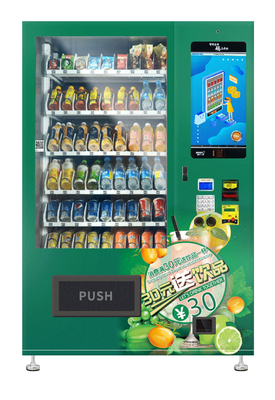 เครื่องจำหน่ายน้ำผลไม้เครื่องดื่มหยอดเหรียญ Snack Micron Smart Vending Touch Screen