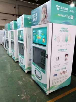 LED Lighting Antibacterial Wipes เครื่องหยอดเหรียญสำหรับการโฆษณา