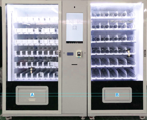 OEM ODM Media Vending Machine โครงโลหะสำหรับขายเครื่องดื่มบรรจุขวด, เครื่องจำหน่ายโซดา, โค้กหยอดเหรียญ, ไมครอน