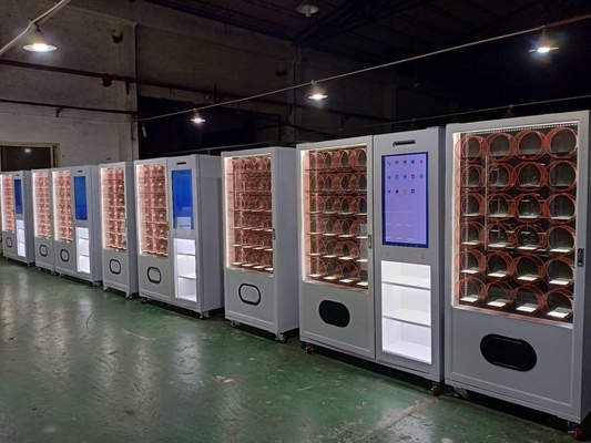 32 นิ้ว 662 ตู้หยอดเหรียญแบบกำหนดเองสำหรับน้ำหอม Micron Smart Vending Machine