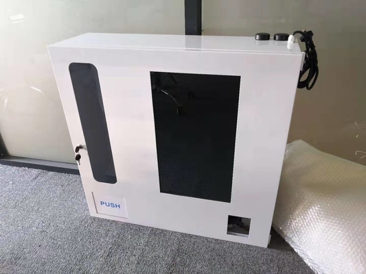 เครื่องจำหน่ายสินค้าอัตโนมัติแบบติดผนังอัจฉริยะขนาดเล็กพร้อมการจัดการโฆษณาและหน้าจอสัมผัส