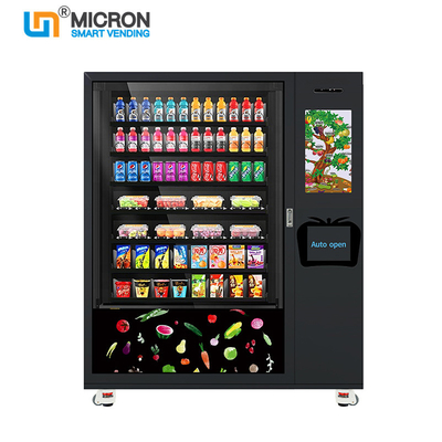 เครื่องดื่มเย็นอัตโนมัติเครื่องจำหน่ายขนมขบเคี้ยวโซดาร้านค้าปลีก Micron Smart Vending Machine