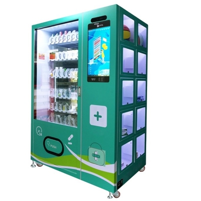 หน้าจอสัมผัสขนาด 22 นิ้วแบบกำหนดเอง Mask Smart Vending Machine พร้อม Locker Spiral tool