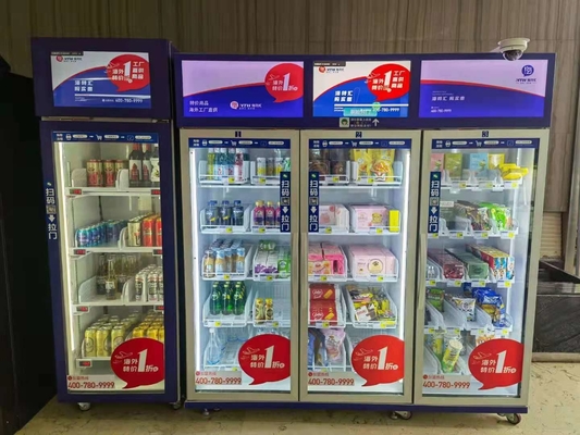 Smart Weight Sense Mini Vending Machine สำหรับเครื่องดื่มผลไม้ตู้จำหน่ายสำนักงานตู้จำหน่ายน้ำผลไม้ไมครอน