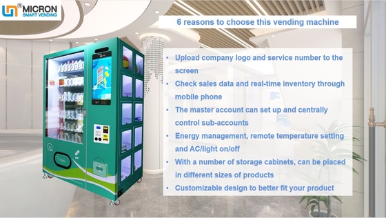 หน้าจอสัมผัสขนาด 22 นิ้วแบบกำหนดเอง Mask Smart Vending Machine พร้อม Locker Spiral tool