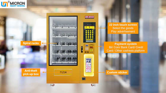 ตู้จำหน่ายสินค้าอัตโนมัติ Lucky Box สำหรับขาย Real Time Remote Monitoring Vending Machine, Entertainment Vending
