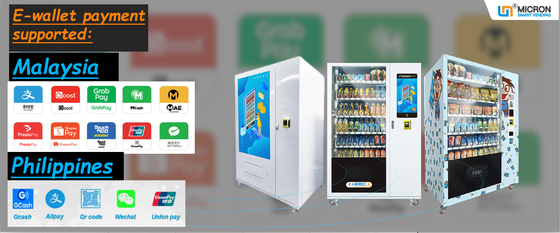 สมาร์ททัชสกรีน POP Vending Machine พร้อมระบบชำระเงิน Qr Code แบบไม่ใช้เงินสด