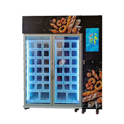 220V Food Bread Cup Cake Vending Machine พร้อมระบบทำความเย็นให้ตู้เย็นสมาร์ทสด
