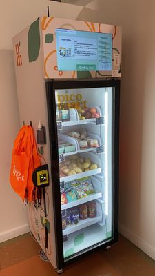 Micron Smart Vending Fresh Food Snack Drink ตู้จำหน่ายตู้เย็นอัจฉริยะพร้อมเครื่องอ่านบัตร