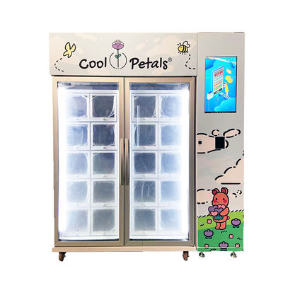 Micron Commercial 24/7 Self-Service Cooling Fresh Bouquet Flower Vending Machine ในร้านค้าปลีกที่ไม่มีคนขับ