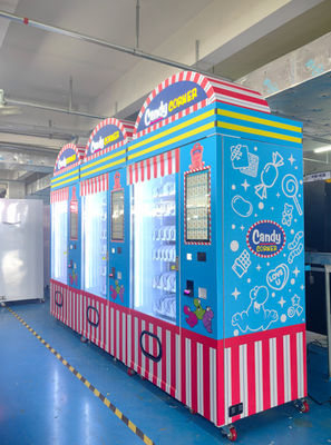 ประหยัดพลังงาน LED Lighting Candy Vending Machine ระบบเย็น 3-20 °C สําหรับการรักษาผลิตภัณฑ์สด