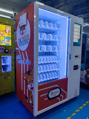 เครื่องขายอาหารว่างที่สะดวกสบาย สําหรับร้านค้าปลีกไร้คนขับ พร้อมระบบโปรโมชั่นสมาร์ท