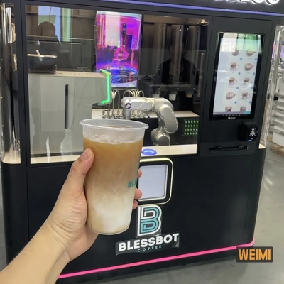 เครื่องขายกาแฟอัตโนมัติหุ่นยนต์บาริสต้า สําหรับเครื่องดื่มสด