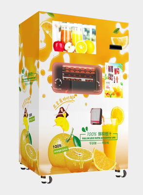 เครื่องขายน้ําส้มโลหะ 300W เครื่องแจกน้ําส้มอัตโนมัติ