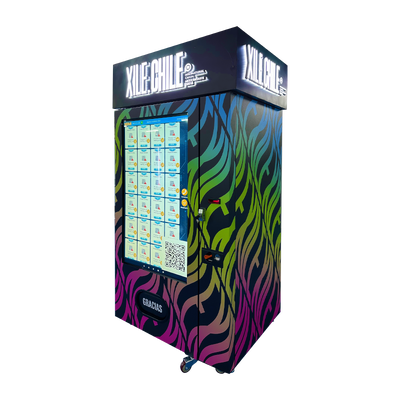 Large 55-Inch Touch Screen Vending Machine with Lightbox For Selling Snacks and Drinks