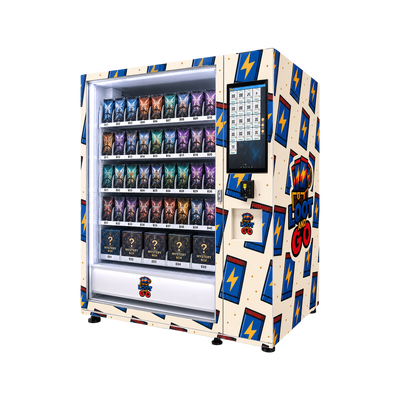 Toy Vending Machine Providing Convenient Card Dispensing and Secure Pickup Options for Retailers and Trading Card Collectors
