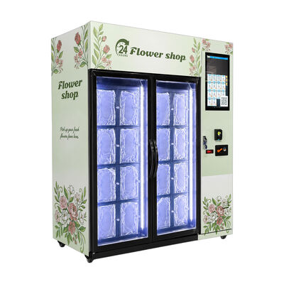 เครื่องขายดอกไม้ที่ออกแบบมาเพื่อการขายดอกไม้แบบง่ายๆ 24 ชั่วโมงต่อวัน ในสถานที่ที่มีการจราจรสูง สนามบินและศูนย์การค้า