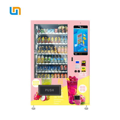 เครื่องดื่มนมบัตรเครดิตอัจฉริยะเครื่องจำหน่ายน้ำส้มพร้อมหน้าจอสัมผัสหน้าจอสัมผัสยอดนิยมจำหน่ายไมครอน