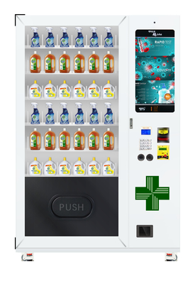 เจลทำความสะอาดมือ PPE Vending Machine หน้าจอสัมผัสขนาด 22 นิ้ว, เครื่องจำหน่ายเงินสดอัตโนมัติความจุขนาดใหญ่